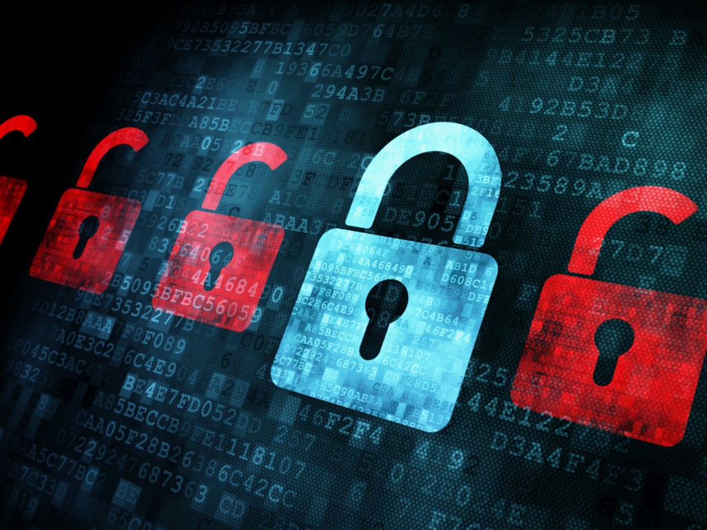 graphic of locks on screen