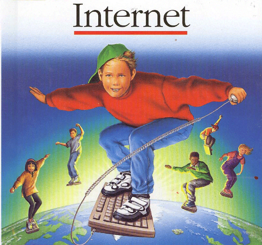 kid skateboarding on keyboard