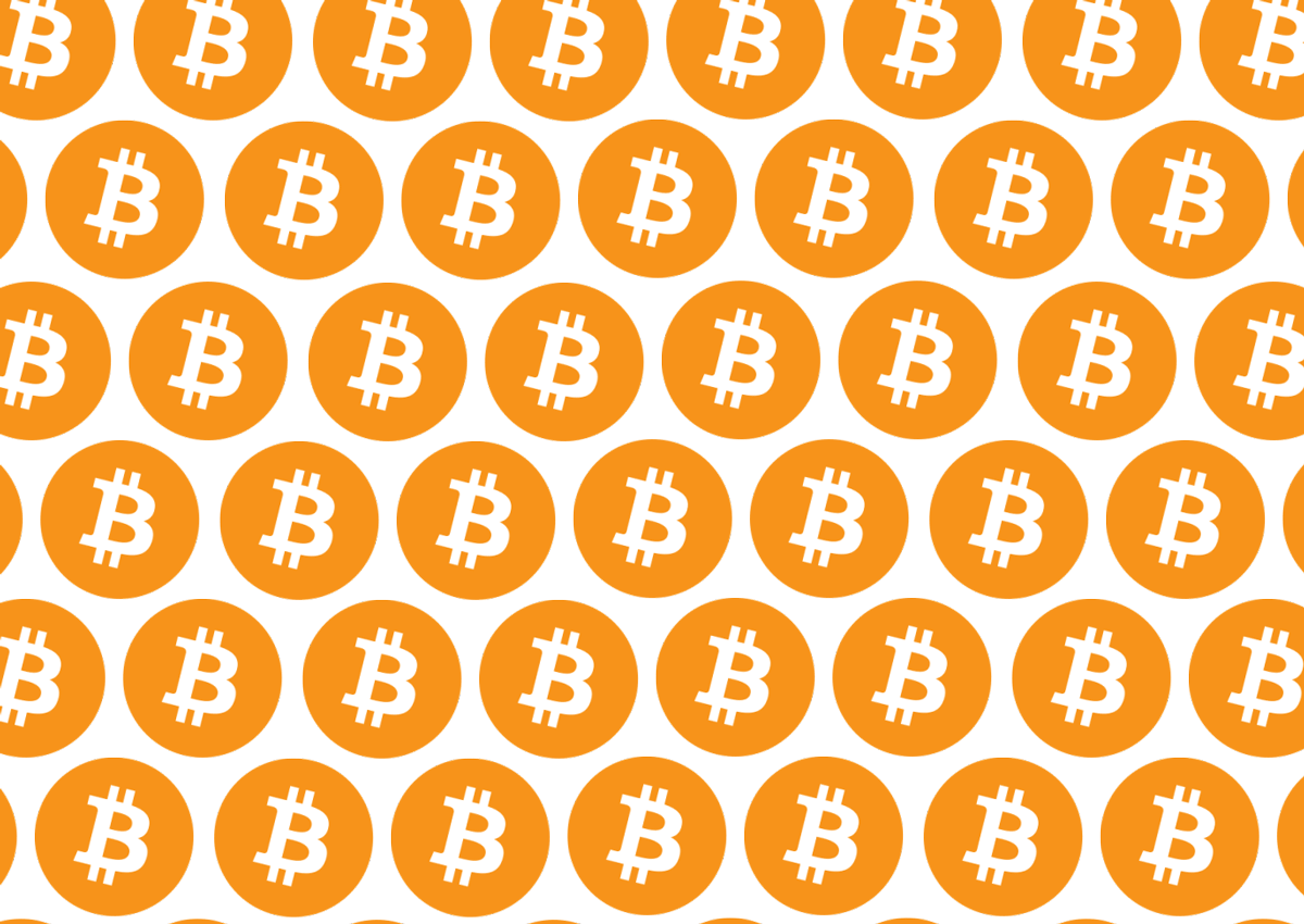 bitcoin logo repeating
