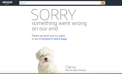 Amazon 404 pagee