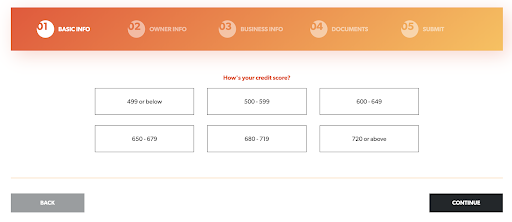 example of a multi-step form