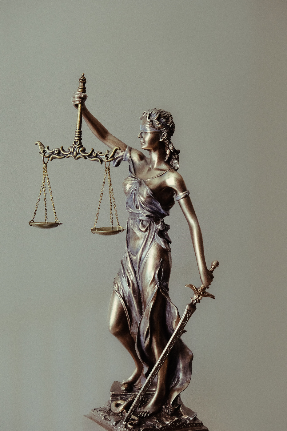 A statue of Lady Justice