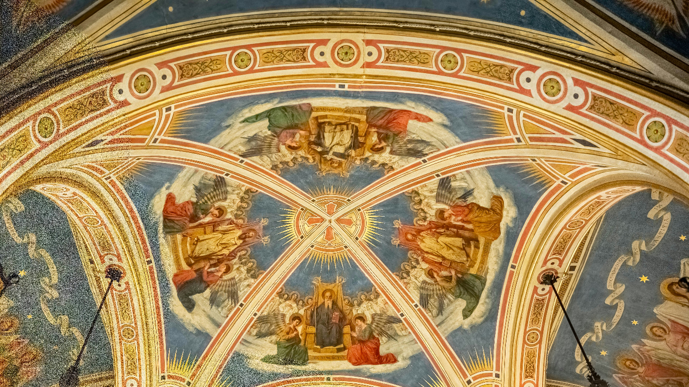 A piece of the ceiling of the Sistine Chapel