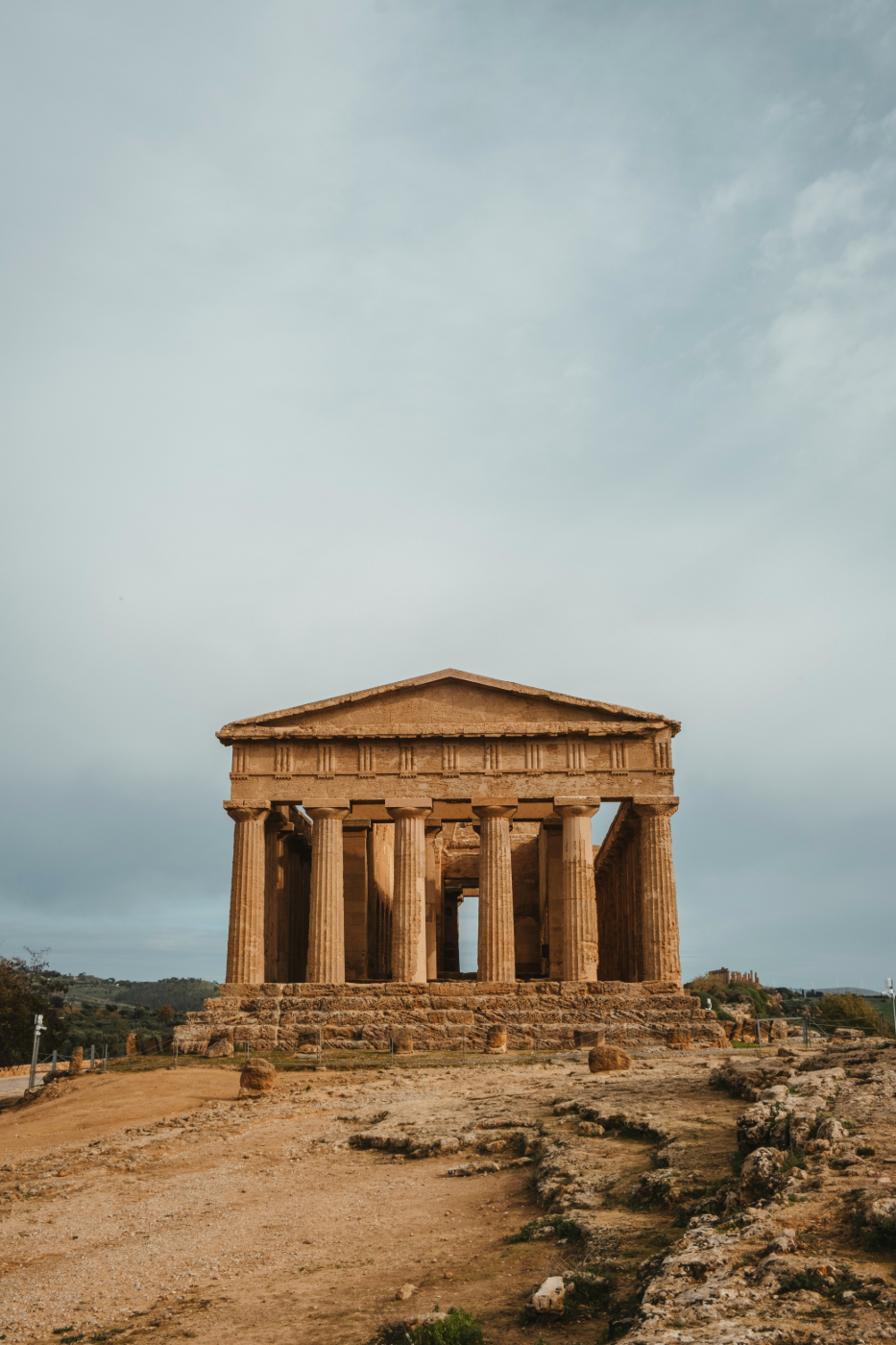 An ancient Roman temple