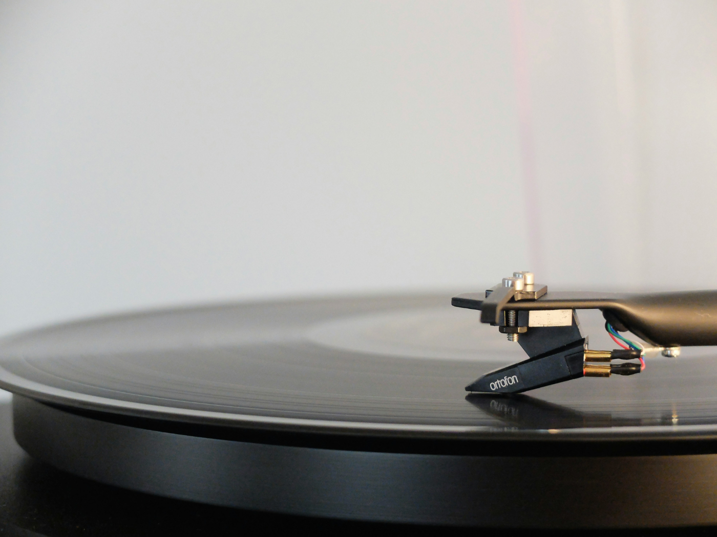  A record  on a turn table