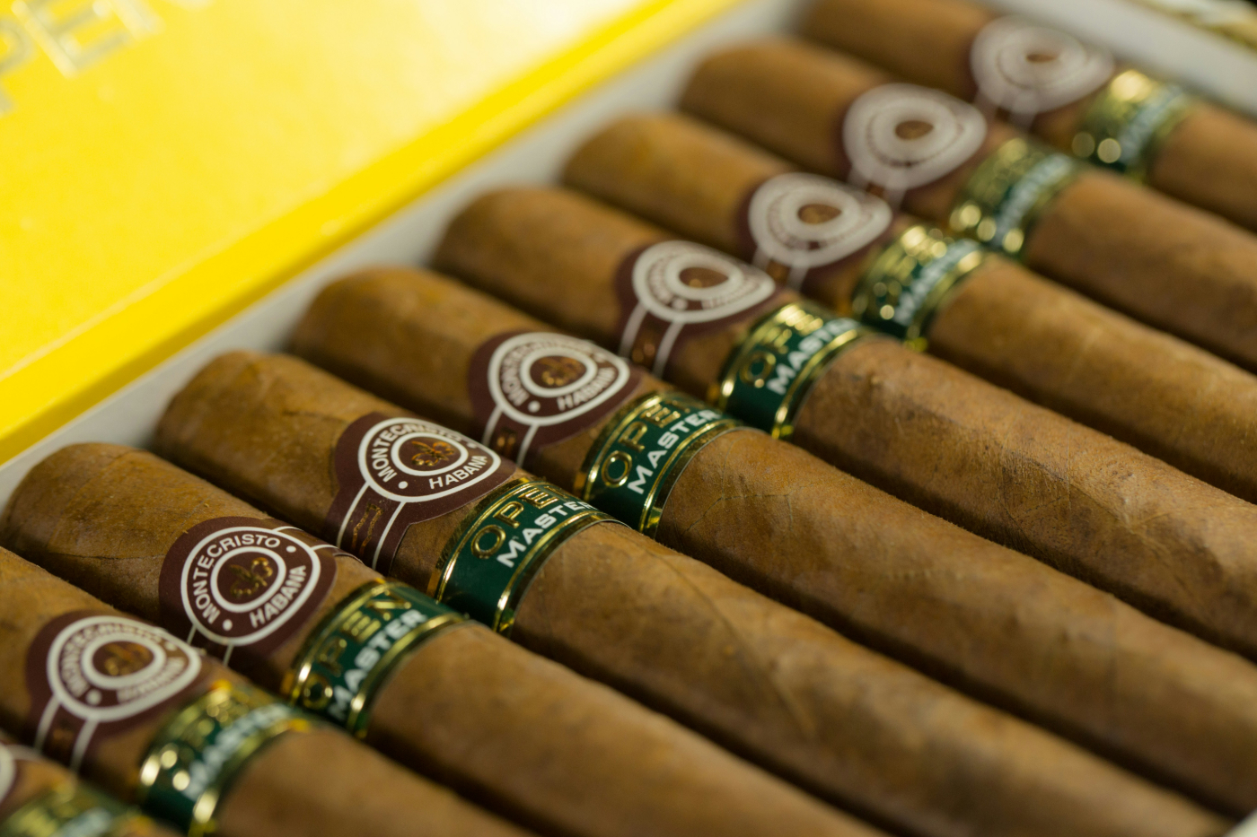 A box of Monte Cristo cigars