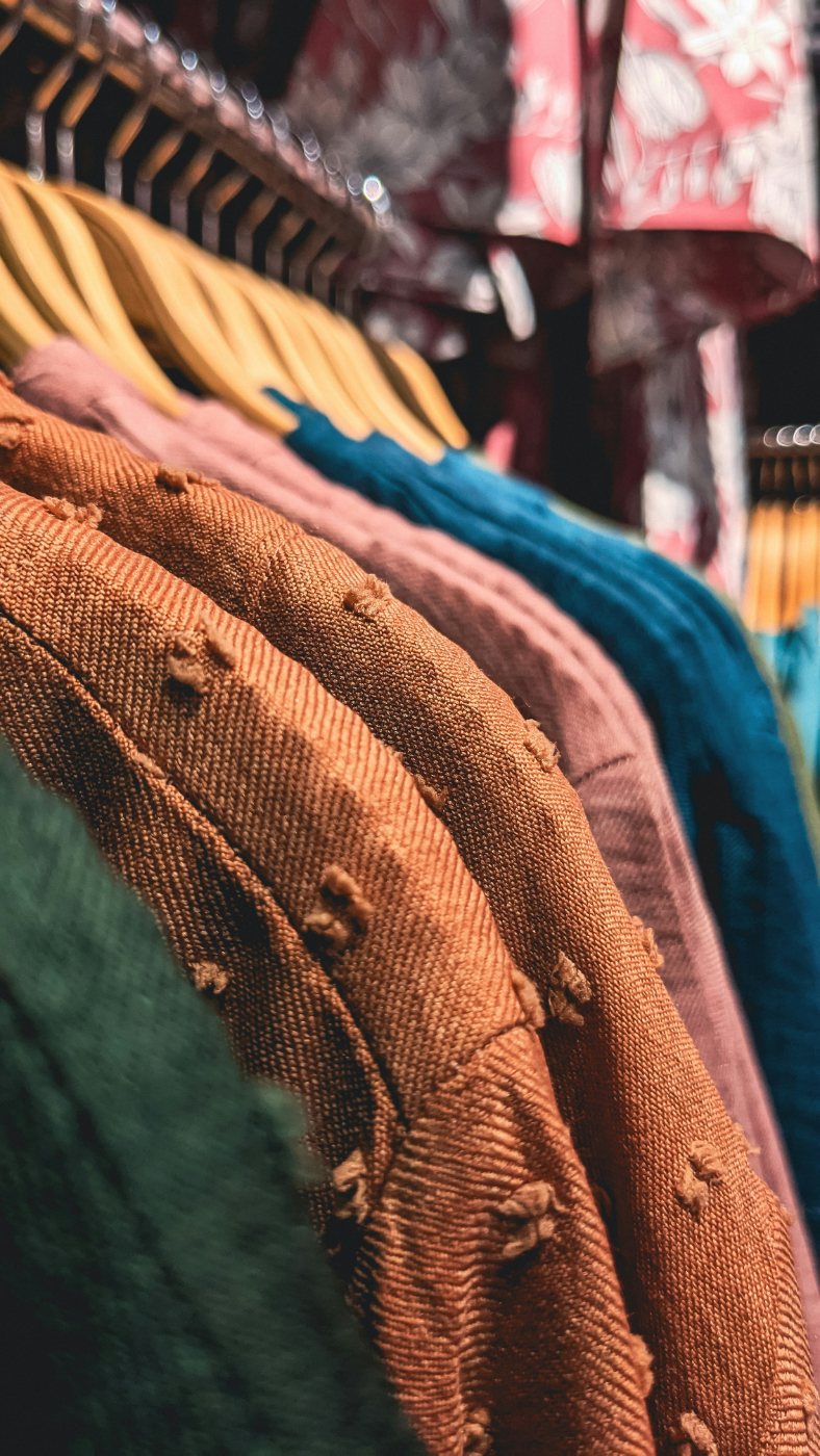 Clothes on a rack
