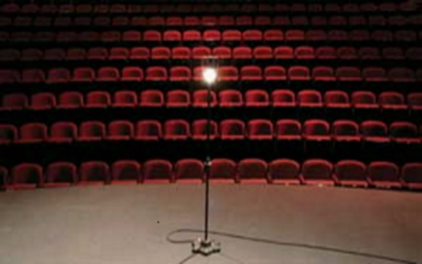 A ghost Light on stage