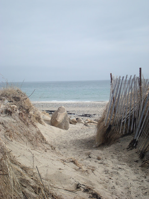 sandy entrance to Sunrise beach