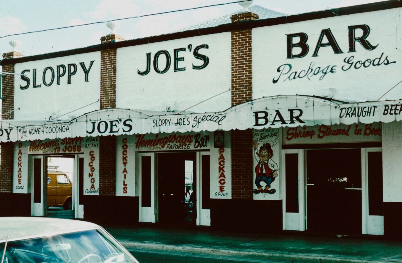 The exterior of Sloppy Joe's Bar