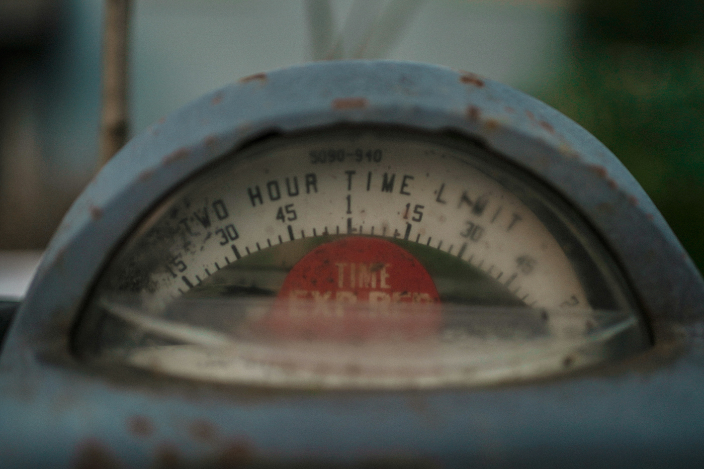 a parking meter on expired
