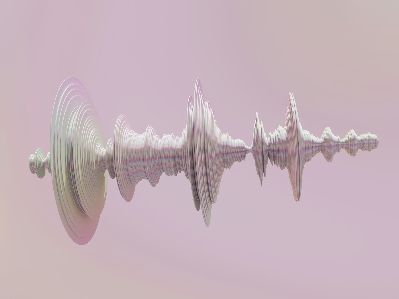 3d image of a sound wave